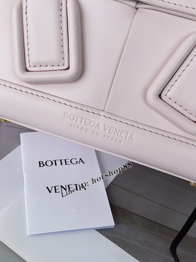 BV專櫃新款手工編織女包 葆蝶家Bottega VenetaArco29 Mini幸福粉平紋小牛皮手提包 bbv1348